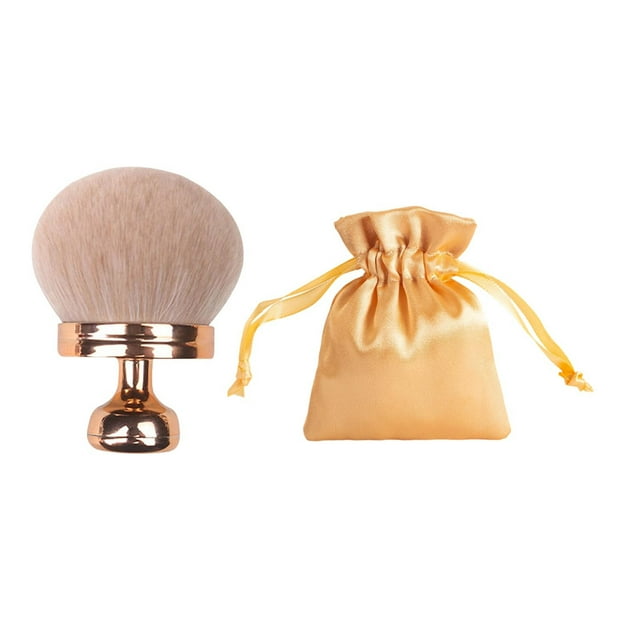 Extra-Large Makeup Brush with Drawstring Bag for Self Tanner, Multi-Application, Travel-Friendly, Perfect Gift for Makeup Lovers