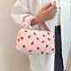 thumbnail image 5 of Bolso de maquillaje para mujer, neceser grande con estampado de fresas, bolso de diario para niña, 5 of 9