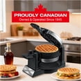 thumbnail image 2 of Salton Rotating Double Belgian Waffle Maker – 2 Waffles in Under 3 Minutes | Rotating Design for Even Cooking | Non-Stick Plates | Removable Drip Tray | Cool Touch Handle (WM2159), 2 of 8