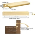 thumbnail image 6 of NOGIS 10PCS Mount Finger Edge Pull Handles Gold Aluminum Hidden Concealed Tab Pulls for Home Kitchen Door Drawer Cabinet Knobs Wardrobe, 150mm/5.9", 6 of 7
