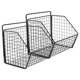 thumbnail image 4 of unbranded 1Jgo Canasta De Almacenaje De Pared Para Cocina En Acero Negro Para Verduras Y Especias, 4 of 8