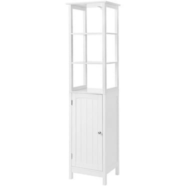 63" Floor Cabinet, Multifunctional Bathroom Storage Cabinet with 3 Tier Shelf, Free Standing Linen Tower ﻿