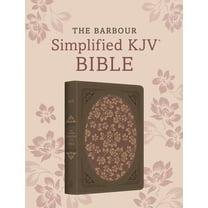 The Barbour Simplified KJV Bible--Deluxe Edition [Brown & Rose Floral Inset], (Hardcover)
