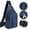 Blue, variant on Men's & Women's Multi-Pocket Crossbody Chest Bag, Durable Canvas Sling Bag, with Built-in Headphone Hole & Adjustable Strap, Lightweight Shoulder Backpack for Commuting, Travel, Sports & Daily Use