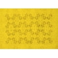thumbnail image 1 of Ahgly Company Machine Washable Indoor Rectangle Abstract Yellow Modern Area Rugs, 2' x 5', 1 of 4