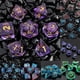 thumbnail image 2 of Dargon Eye Dice Set with Movable Glowing Liquid Cores - Board Game Accessories 7-Piece Swirling Resin RPG Dice for D&D/MTG, 2 of 5