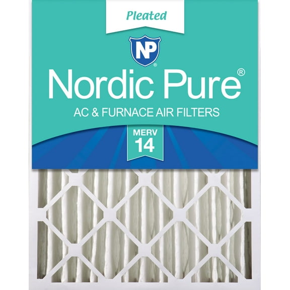 Nordic Pure 16x24x4 (3 5/8) Pleated MERV 14 Air Filter 1 Pack