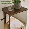 thumbnail image 2 of Leumius Rotating Full-Length Mirror Cabinet,360° Swivel Wood Jewelry Armoire with Hooks & Shelves for Bedroom/Closet, 2 of 7