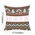 thumbnail image 3 of Hogar y cocina, Decoración del hogar, Decoración navideña, Funda de almohada navideña de 45 cm, funda de cojín para sofá con varios patrones disponibles, funda de almohada de poliéster, 3 of 6