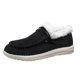 thumbnail image 1 of Zapatos de algodón cálidos de gamuza de gran tamaño para otoño e invierno, zapatos de nieve informales, zapatos de algodón de caña baja de vellón para mujer, 1 of 6