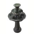 thumbnail image 1 of Teamson Home Water Fountain Outdoor Lily Flower Stone 3-Tier Waterfall Gray, 1 of 6