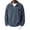 Navy, variant on GrmtClth Sweatshirt for Men Stand Collar Quarter Zip Pullover Lightweight Corduroy Long Sleeve Golf Athletic Tops Green 2XL