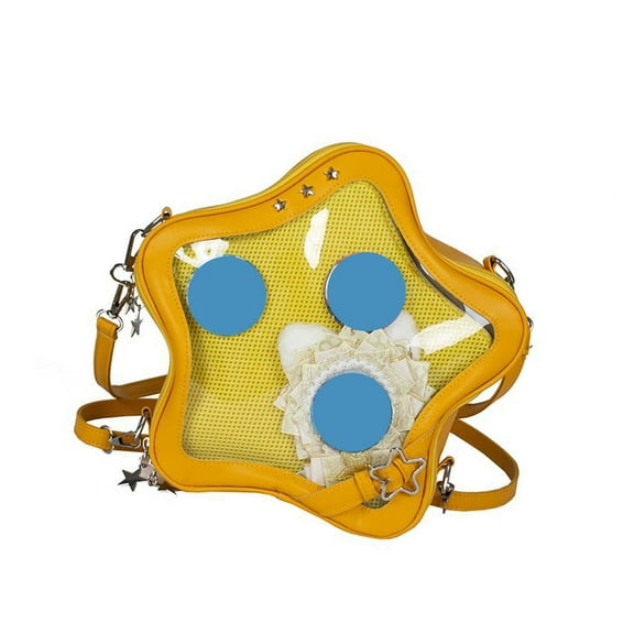 Star Shaped Itabag Multi-Purpose Backpack Crossbody Bag Shoulder Bags for Display Pu Leather Daypack Satchels