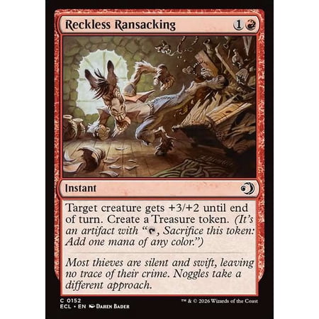 MtG Lorwyn Eclipsed Common Reckless Ransacking #152
