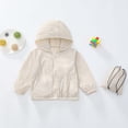 thumbnail image 5 of Curuila Child Girls Sun Jacket Long Sleeve Solid Color Hooded Zip Up Coat For Girls Summer Lightweight Comfortable Outerwear Size 3-4 Years, 5 of 6