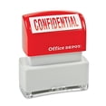 thumbnail image 2 of Office Depot Pre-Inked Message Stamp, ""Confidential"", Red, 035557, 2 of 2