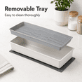 thumbnail image 5 of PLERISE Kitchen Knife Drawer Organizer, Compact White Knife Tray with Designated Slots for Small and Large Knives, 5 of 7