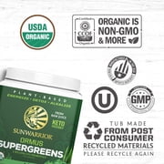 Sunwarrior Ormus Supergreens Organic Probiotic Powder, Vegan, Dairy-Free, 225g