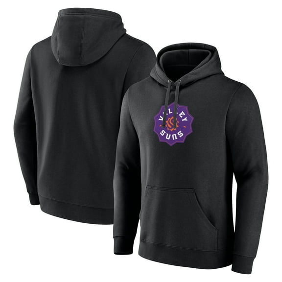 Men's Black Valley Suns Primary Logo Pullover Hoodie