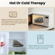 MaxKare Microwavable Heating Pad for Neck and Shoulder,Weighted Heating Pad,Neck and Hot Neck Wrap,Grey