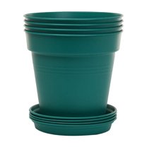 Mintra Garden - 15cm Round Garden Pots 4pk - (15cm Diameter - 5.9inW x 5.5inH)