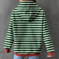 thumbnail image 5 of LYXSSBYX Hoodies for Women Pullover Women'S 2024 Winter Hooded Sweatshirt Loose Casual Striped Print Round Neck Hooded Long Sleeve Sweatshirt, 5 of 5