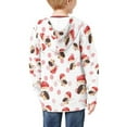 thumbnail image 6 of Xoenoiee Hedgehog and Mushroom Print Trendy Clothes for Teen Girls Boys Zip Up Hoodie Sweatshirt with Pocket Kids Fall Jacket Long Sleeve Casual Coat Outfits, M, 6 of 7