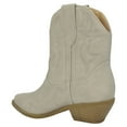 thumbnail image 3 of Soda Women Cowgirl Cowboy Western Stitched Ankle Boots Pointed Toe Short Booties RIGGING-S Sand Beige Taupe 8, 3 of 3