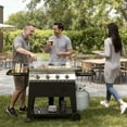 thumbnail image 3 of Propane Gas Griddle 5-Burner BBQ Gas Grill Stainless Steel 50,000 BTU Outdoor Barbecue Flat Top Grill for Camping, Patio, Backyard, 3 of 8