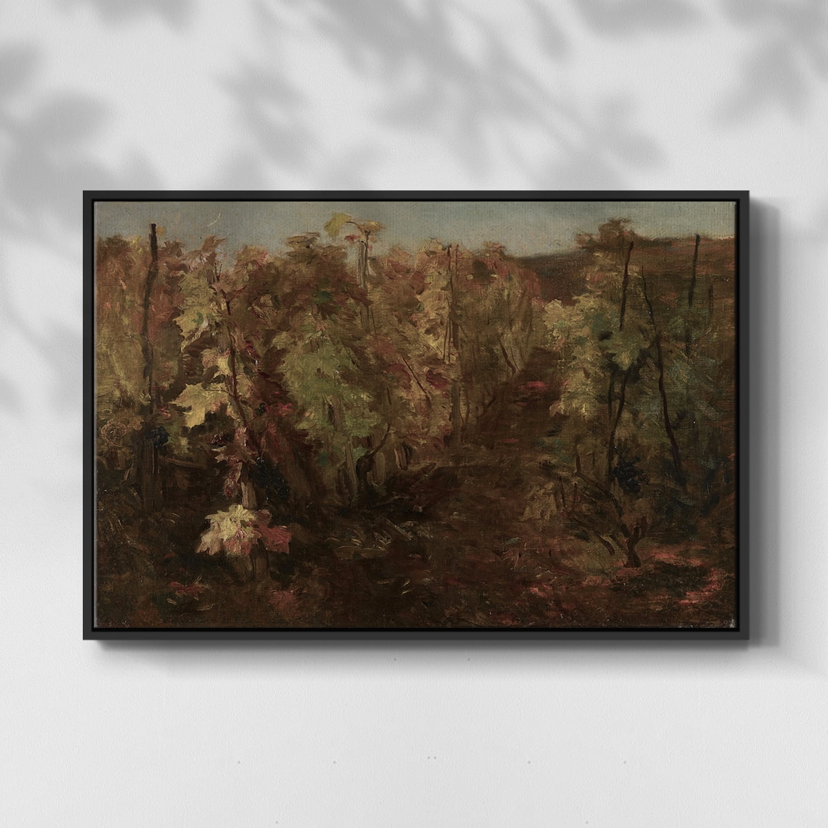 Vintage Landscape-CCCXIX By Wexford Home Framed in Black Wood Gallery Wrapped Canvas 17 in. x 25 in.