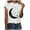 White, variant on Viikei Women's Plus Size Short Sleeve V-Neck Uniform Printed Pockets T-Shirt