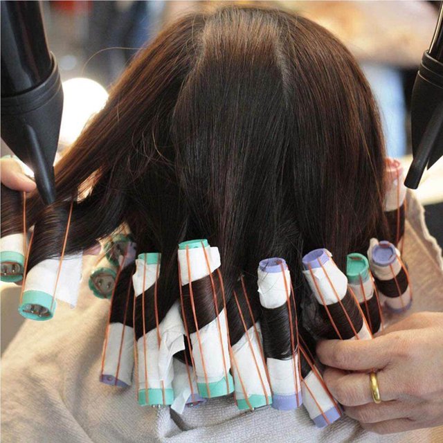 20Pcs Hair Perm Rods Set 5 Sizes Hair Rollers Plastic Cold Wave Rods Perming Rods Curlers Hairdressing Styling Tool