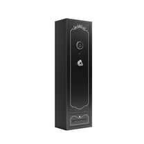 8-Gun Rifle Safe with Digital Lock Holds Rifles/Shotguns/Pistols up to 48". Adjustable Shelf for Scoped Rifles. Secure Ammunition Drawer. LED Lighting & Silent Mode. Military-Grade Steel Construction