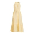 thumbnail image 2 of Time and Tru Women's Sleeveless Double Cloth Midi Dress, 2 of 5