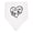 White and Black, variant on Inktastic I Love My Big Bro in Black Chalk Heart Baby Bandana Bib