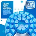 thumbnail image 6 of MEDca Monthly Pill Box - Smart Prescription Organization with 31 Compartments, Blue, 6 of 10