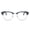 Blue, variant on 2SeeLife Premium Half Rim Reading Glasses Women & Men - Fits all Face Shapes, Metal & Sturdy Readers, Spring Hinges, Black, +1.25