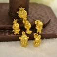 thumbnail image 2 of K-KED 1pcs Real 24k Yellow Gold Pendant Women Zodiac of Twelve 3D Dance Rabbit Tiger-Mouse-1.4-1.6g, 2 of 9