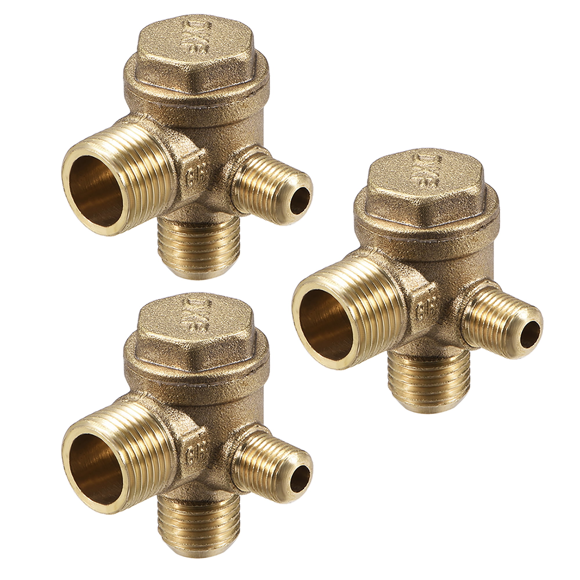 Air Compressor Check Valve 90 Degree Right Male Threaded Brass G1/8
