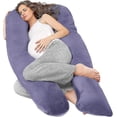 thumbnail image 1 of Almohada de embarazo para dormir, almohada de cuerpo completo en forma de U, almohadas de embarazo, soporte de almohada de maternidad para la espalda, 1 of 4