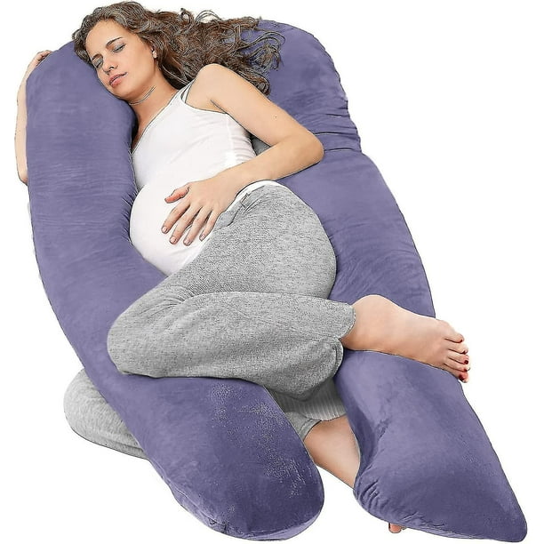 Almohada de embarazo para dormir almohada de cuerpo completo en forma de U almohadas de embarazo soporte de almohada de maternidad para la espalda Bodega Aurrera en linea