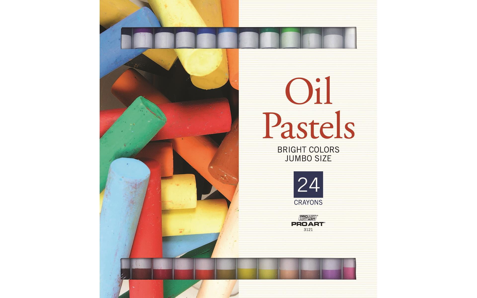 Pro Art Oil Pastel Set Jumbo 24 Bright Color