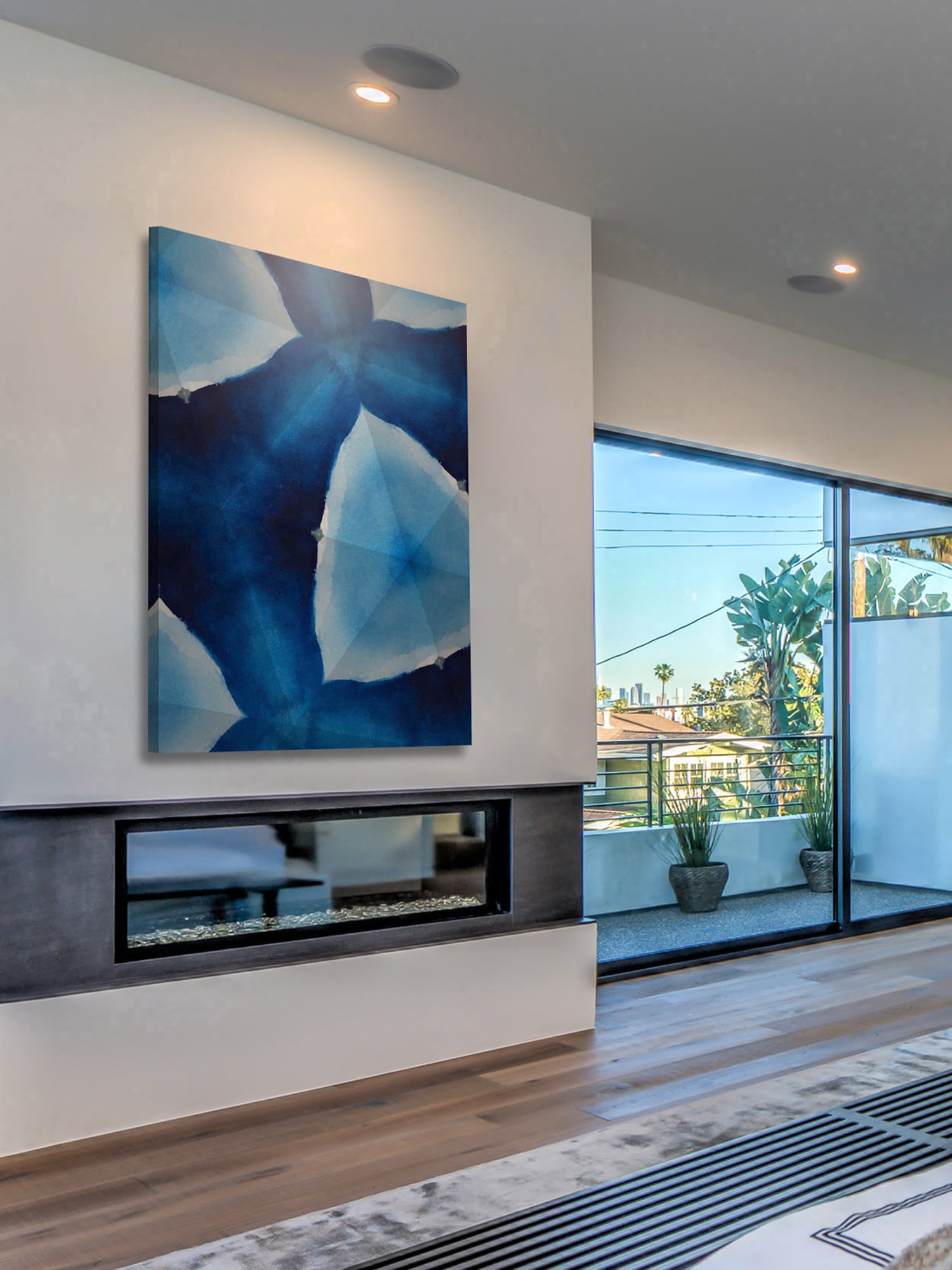 Marmont Hill "Indigo Daydream VIII" Painting Print on Wrapped Canvas