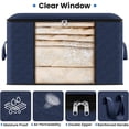 thumbnail image 4 of 10 Pack Clothes Storage, Foldable Thick Fabric Blanket Storage Bags, Storage Containers for Organizing Bedroom, Closet, Clothing, Comforter, Organization and Storage with Handle, 4 of 6
