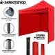 thumbnail image 4 of Carpa Toldo 3x3 Metros con Paredes Reforzado Plegable Impermeable Facil Armado Y Transporte para Jardín Casa Exterior Uso Rudo Acero Lona (Roja), 4 of 7