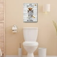 thumbnail image 6 of Funny Highland Cow Bathroom Wall Art Highland Cattle Bathroom Wall Decor Cow on Toilet Pictures for Wall Farmhouse Bathroom, 6 of 6