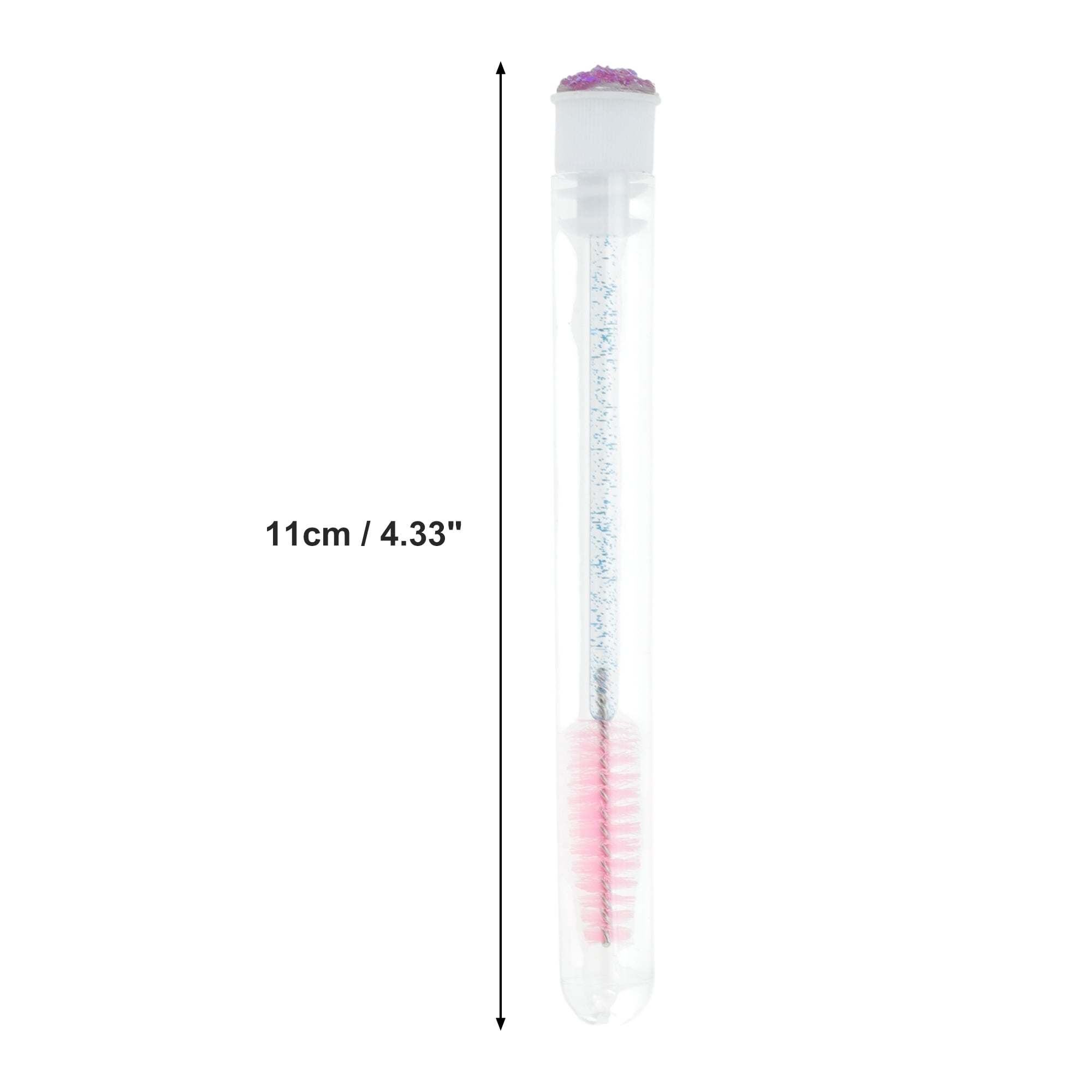Unique Bargains 1 Pc Soft Reusable Eyelash Brush for Vacation in Tube Light Purple