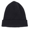 thumbnail image 4 of Warm Winter Knit Cuffed Beanie Cap for Women Men Daily Slouchy Ski Hat Cap- Black, 4 of 6