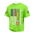 thumbnail image 2 of Men's St. Patrick's Day Beer Flag Graphic Crew Neck T-Shirt Short Sleeve, 2 of 4
