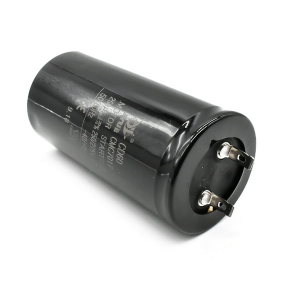 Superior Electric CMC7017 240-260 MFD +/-5% 50Hz/60Hz AC 250/275V Cylinder Motor Starting Capacitor - 2 Pin, Black Color (CD60)